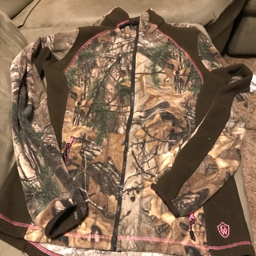 Adult meduim fleece camo jacket